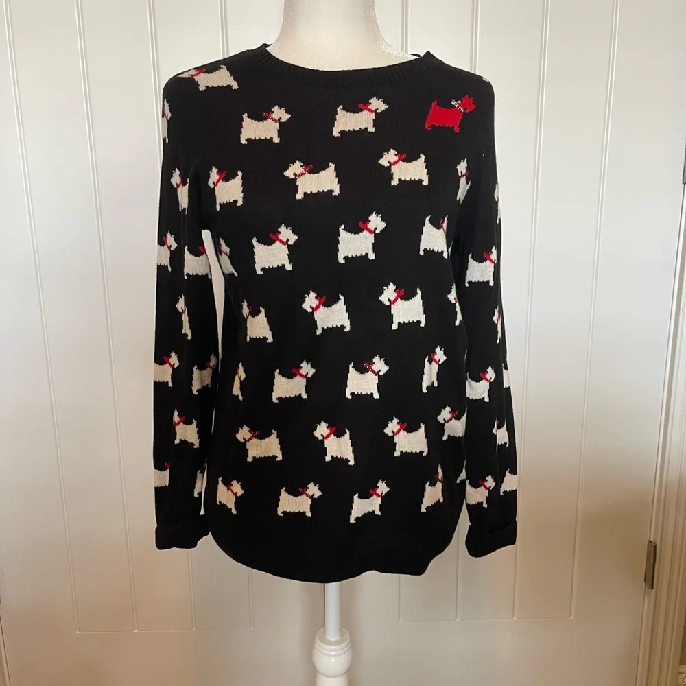 ♥️CHARTER CLUB EUC ONE RED DOG SWEATER - Picture 2 of 10